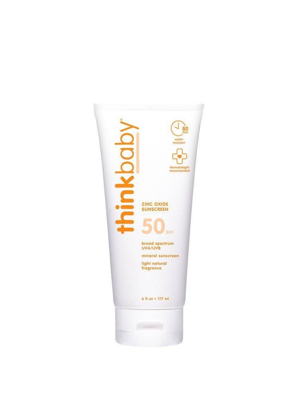 Thinkbaby Mineral Sunscreen with Non-Nano Zinc Oxide UVA/UVB Protection SPF 50